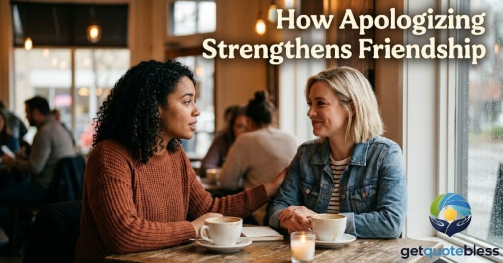 How Apologizing Strengthens Friendship