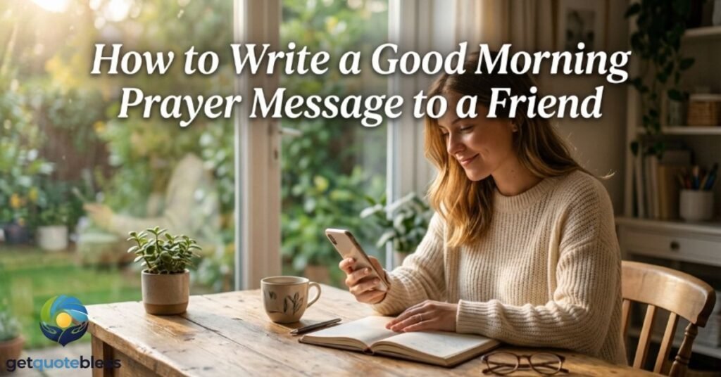 How to Write a Good Morning Prayer Message to a Friend