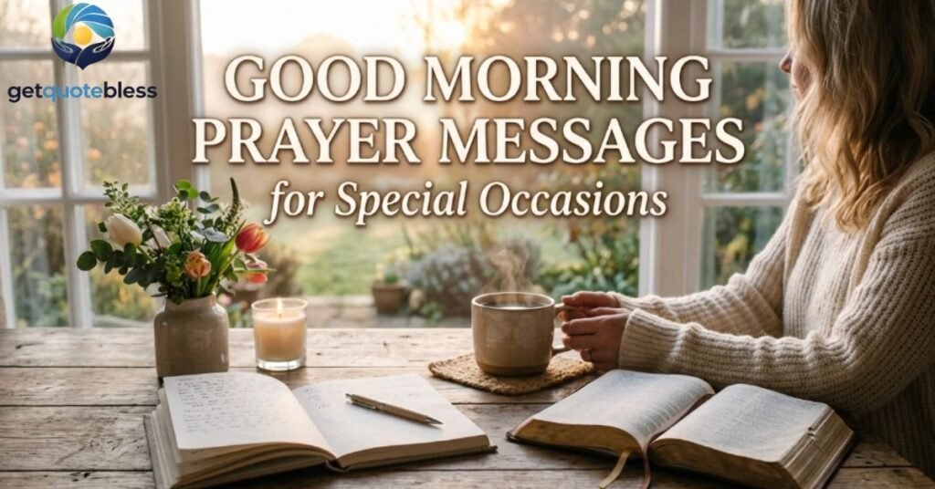 Good Morning Prayer Messages for Special Occasions