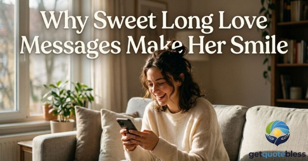 Why Sweet Long Love Messages Make Her Smile
