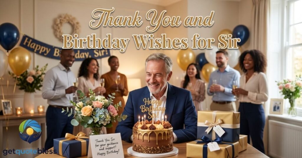 Thank You and Birthday Wishes for Sir