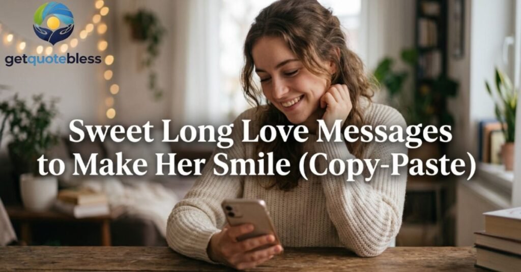 Sweet Long Love Messages to Make Her Smile (Copy-Paste)