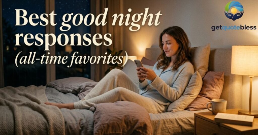 Best good night responses (all-time favorites)