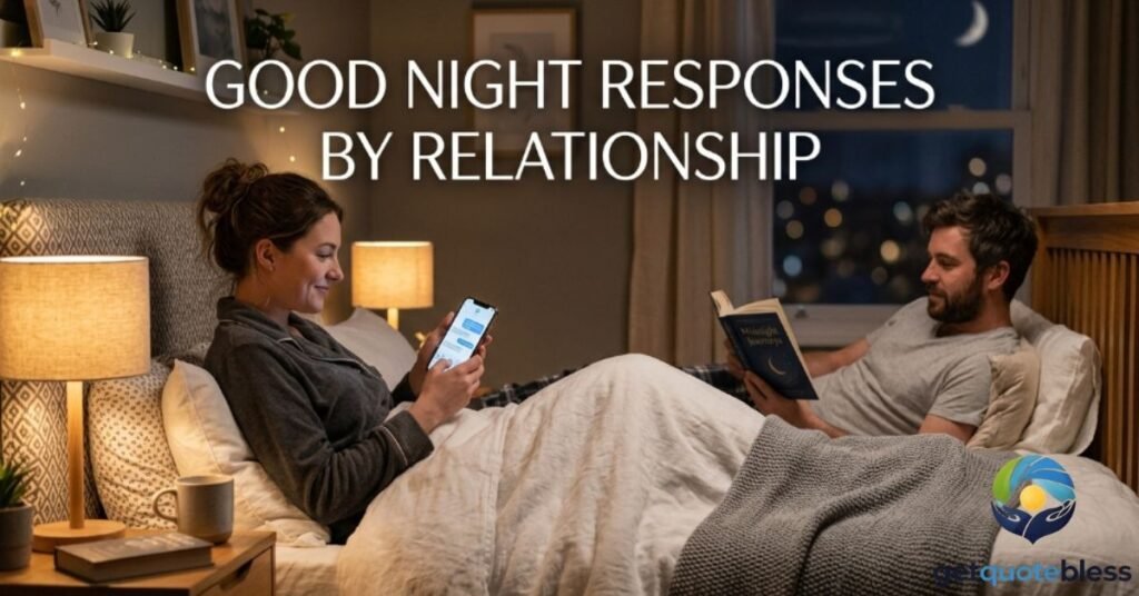 Good night responses by relationship