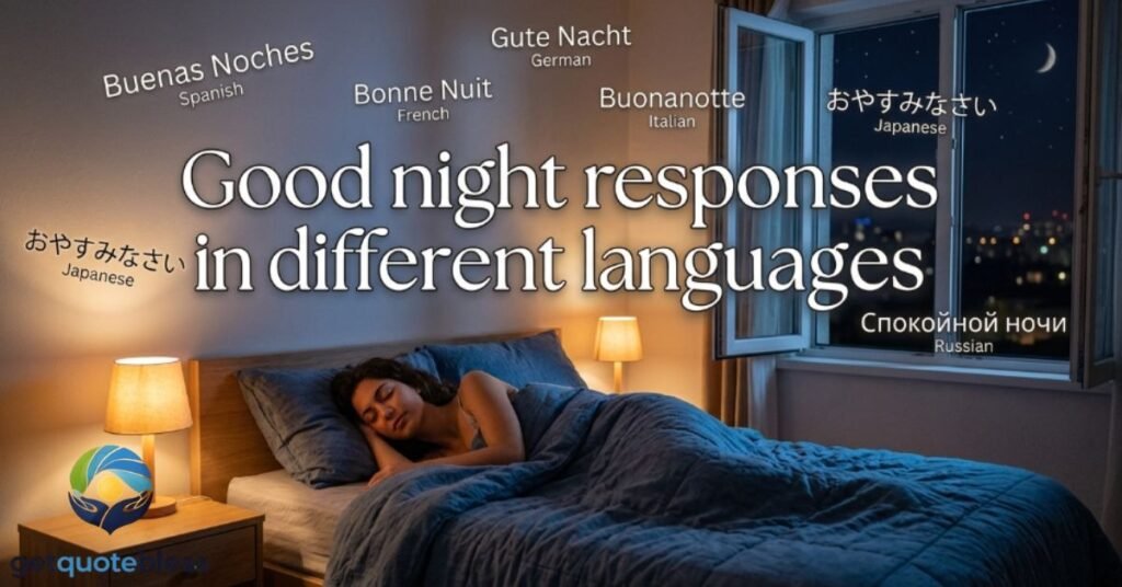 Good night responses in different languages
