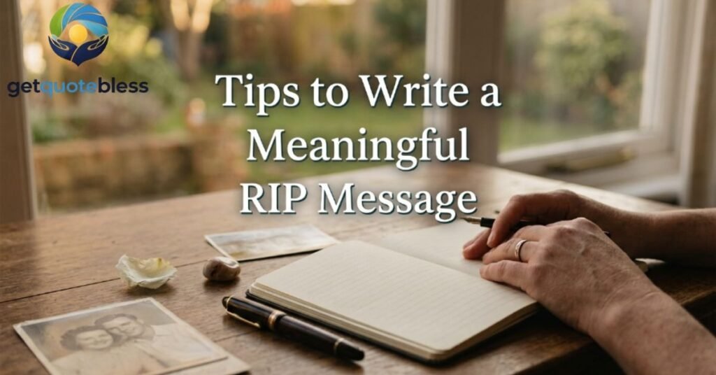 Tips to Write a Meaningful RIP Message