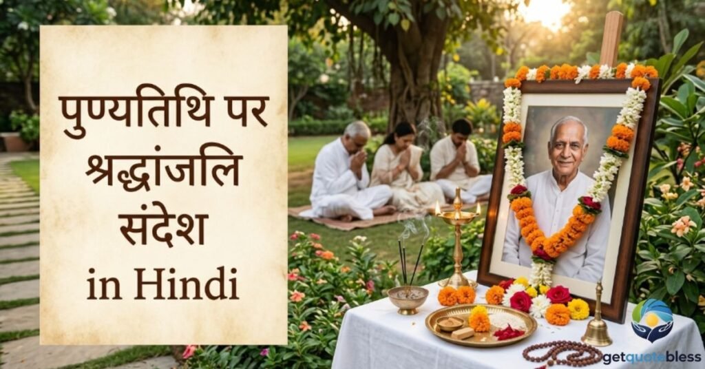 पुण्यतिथि पर श्रद्धांजलि संदेश in Hindi