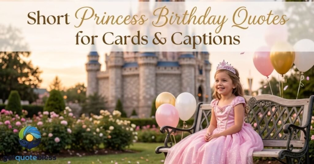 Short Princess Birthday Quotes for Cards & Captions