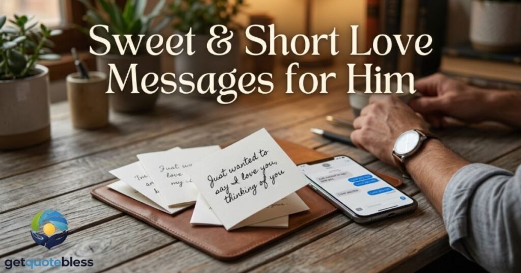 Sweet & Short Love Messages for Him