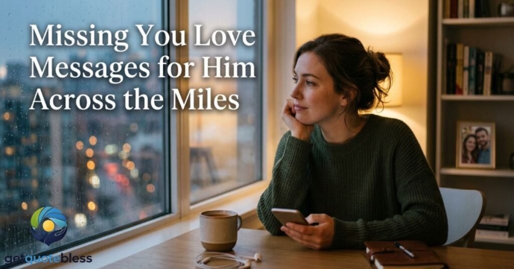 Missing You Love Messages for Him Across the Miles