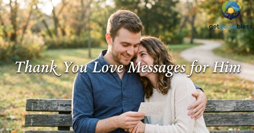 Thank You Love Messages for Him 