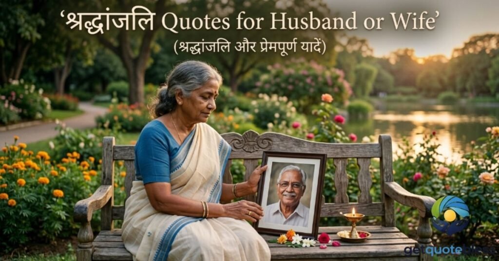 श्रद्धांजलि Quotes for Husband or Wife