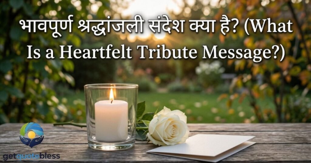 भावपूर्ण श्रद्धांजली संदेश क्या है? (What Is a Heartfelt Tribute Message?)