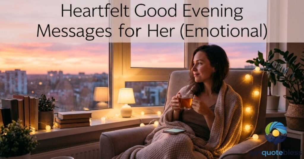 Heartfelt Good Evening Messages for Her (Emotional)